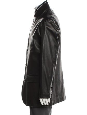 Ermenegildo Zegna Leather Utility Jacket