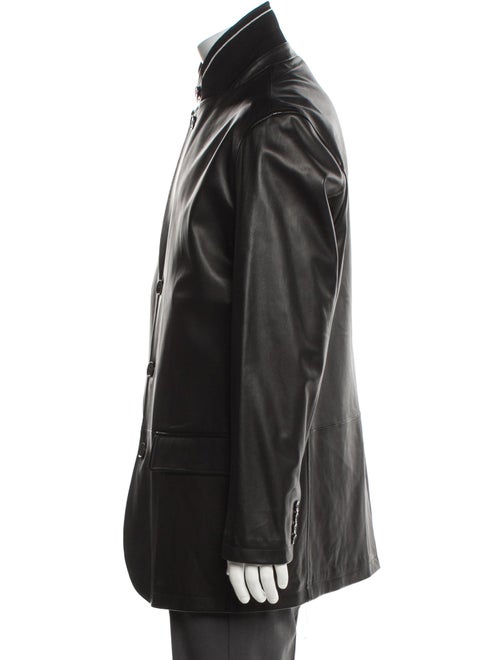 Ermenegildo Zegna Leather Utility Jacket