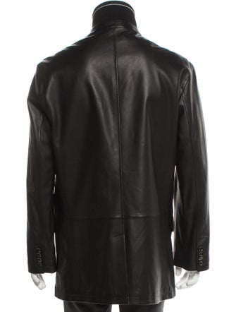 Ermenegildo Zegna Leather Utility Jacket