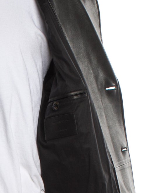 Ermenegildo Zegna Leather Utility Jacket