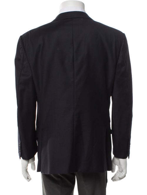 Ermenegildo Zegna Wool Embroidered Accent Blazer