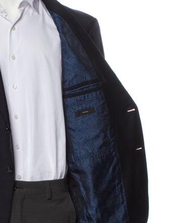 Ermenegildo Zegna Wool Embroidered Accent Blazer