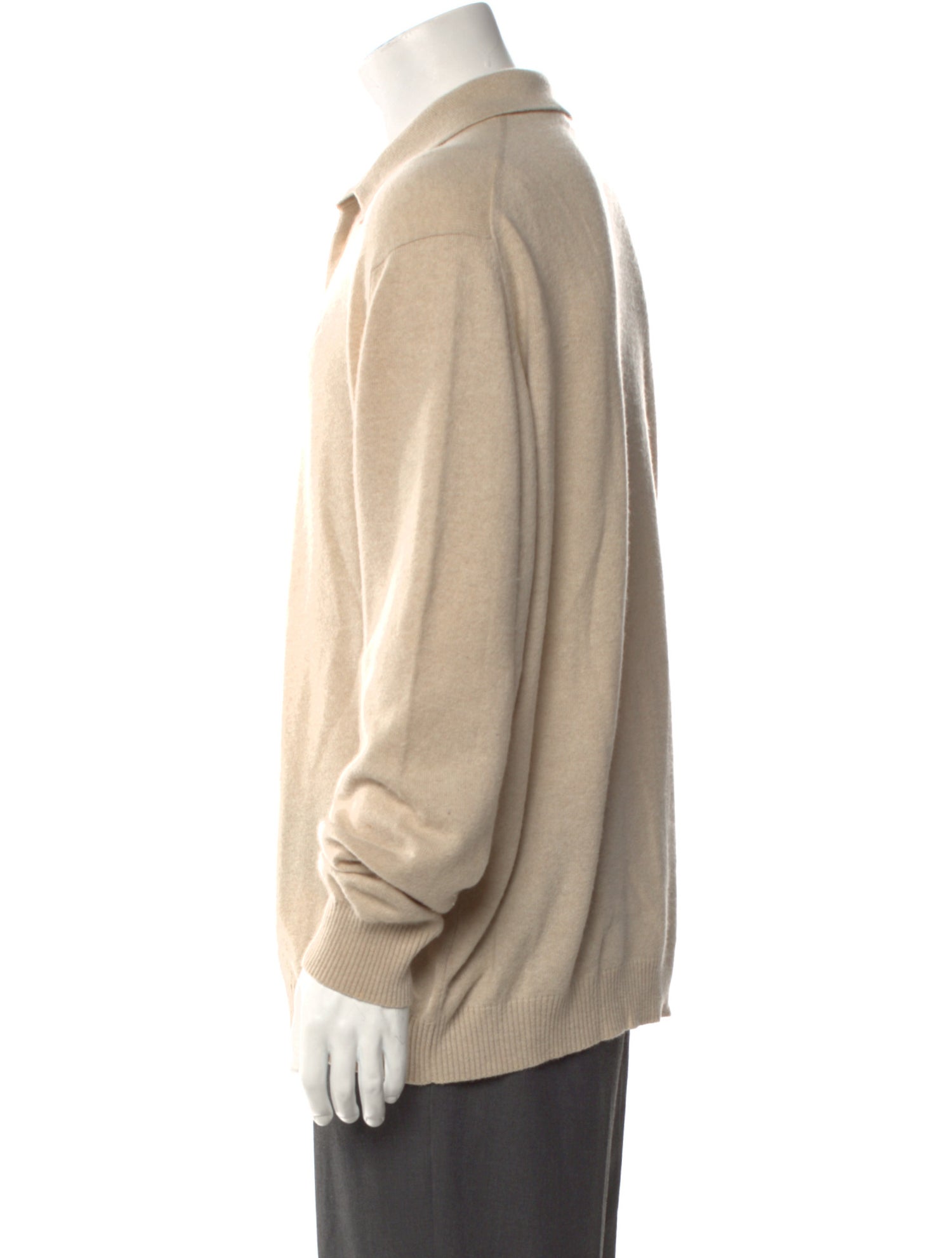 Ermenegildo Zegna Cashmere Mock Neck Polo Sweater
