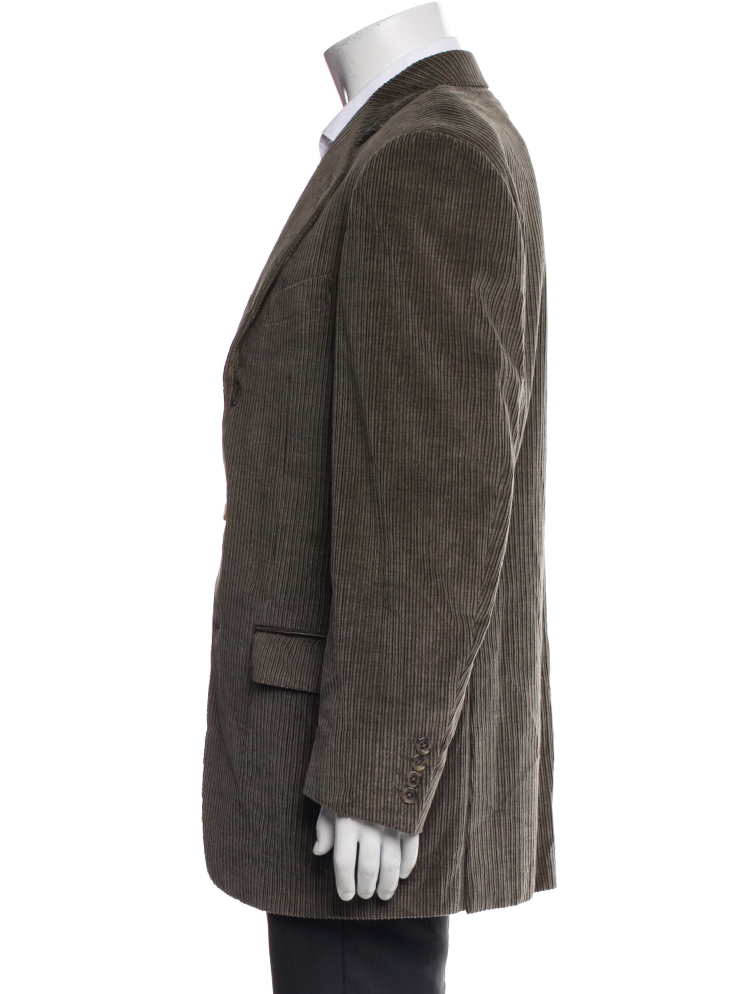 Ermenegildo Zegna Striped Overcoat