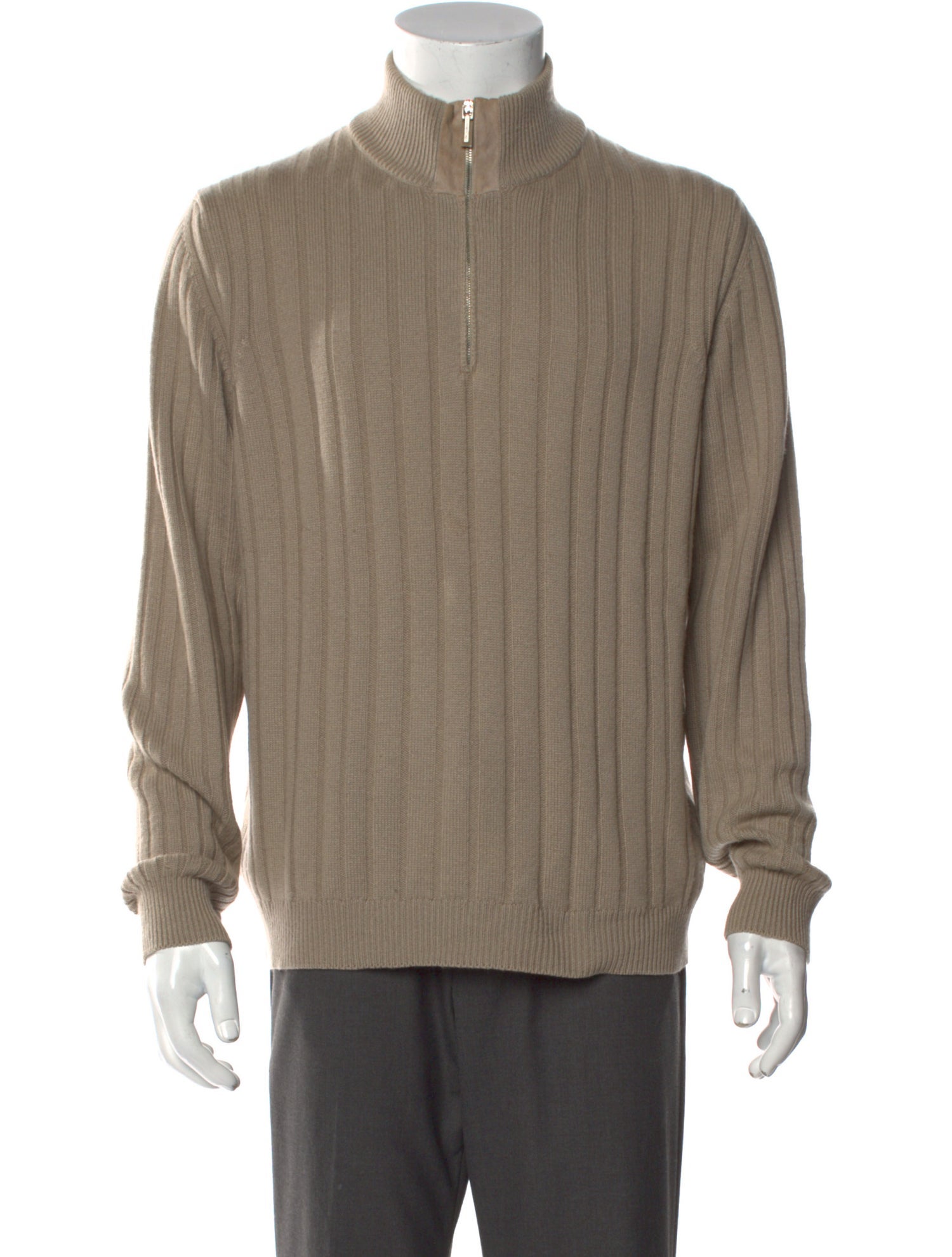 Ermenegildo Zegna Cashmere Turtleneck Polo Sweater