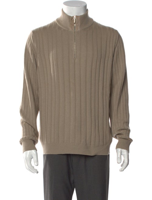 Ermenegildo Zegna Cashmere Turtleneck Polo Sweater