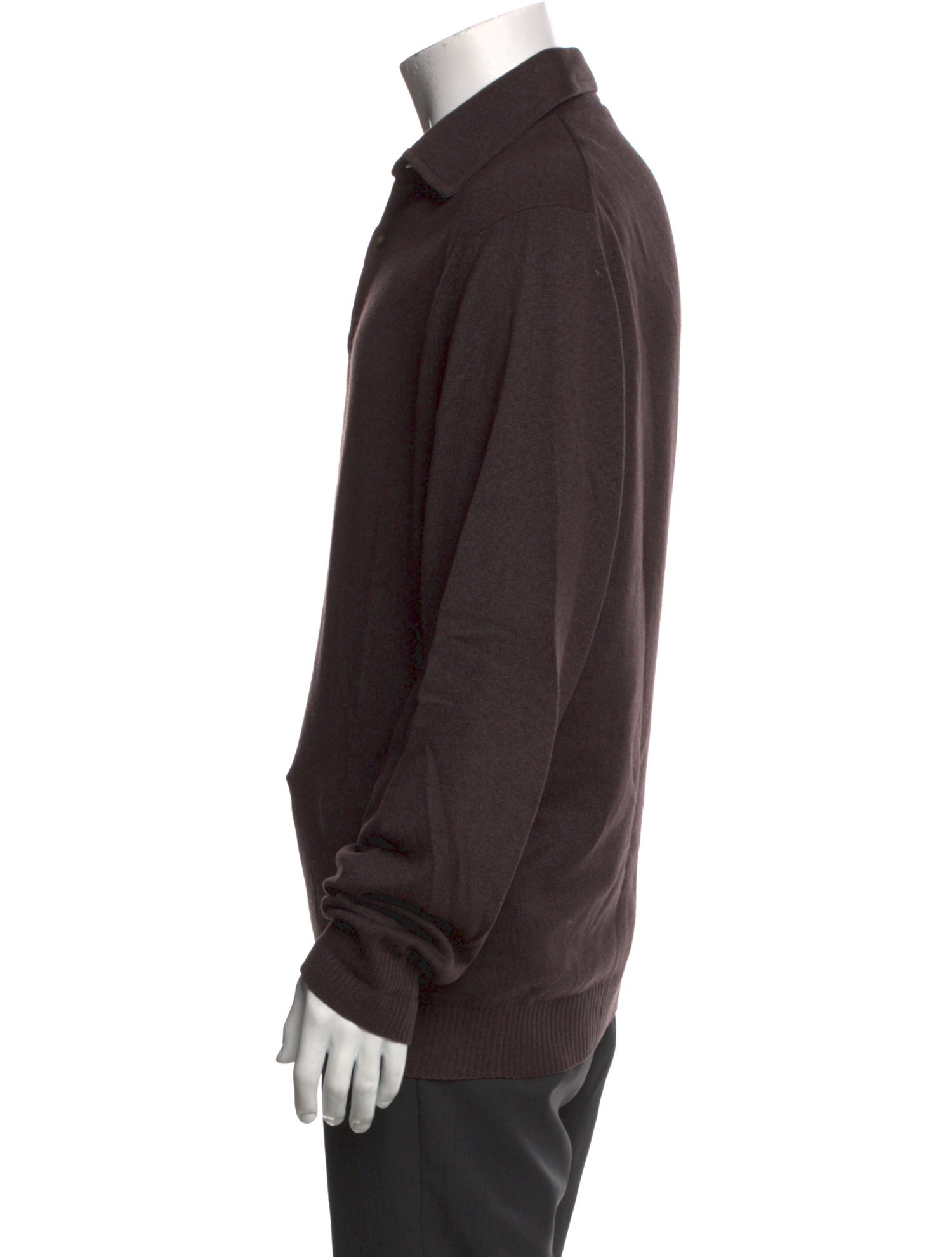Ermenegildo Zegna Silk Collar Polo Sweater