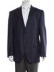 Ermenegildo Zegna Wool Plaid Print Blazer
