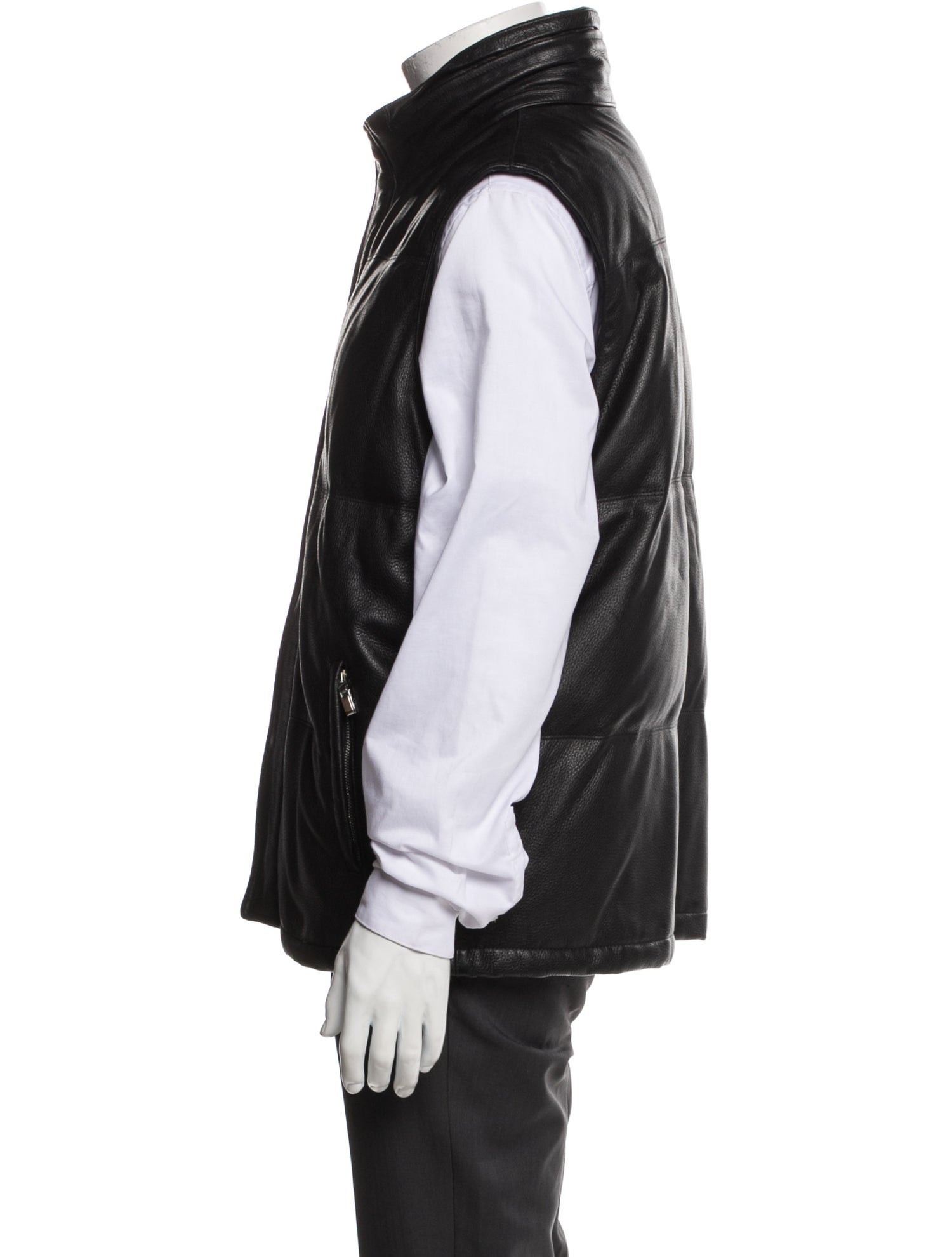 Ermenegildo Zegna Leather Vest