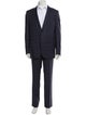 Ermenegildo Zegna Wool Plaid Print Two-Piece Suit
