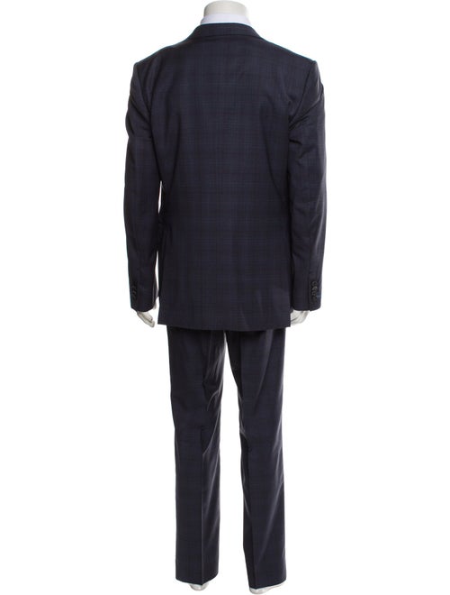 Ermenegildo Zegna Wool Plaid Print Two-Piece Suit