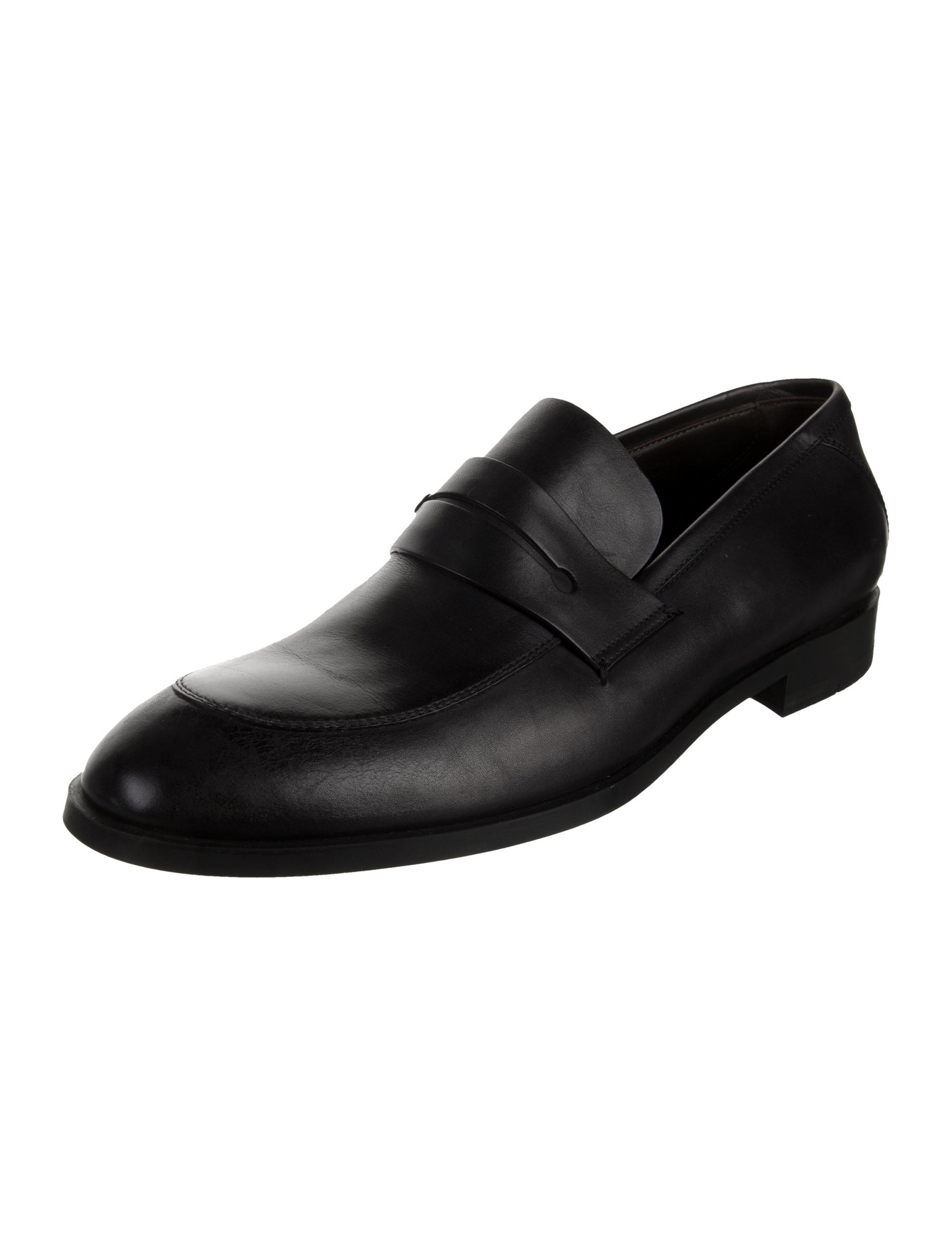 Ermenegildo Zegna Leather Dress Loafers
