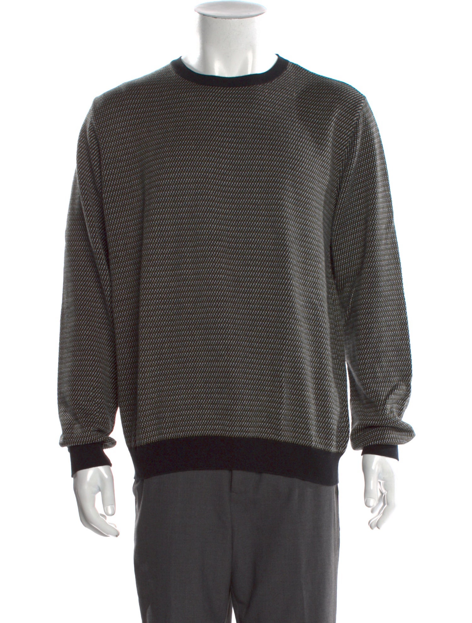 Ermenegildo Zegna Striped Crew Neck Pullover