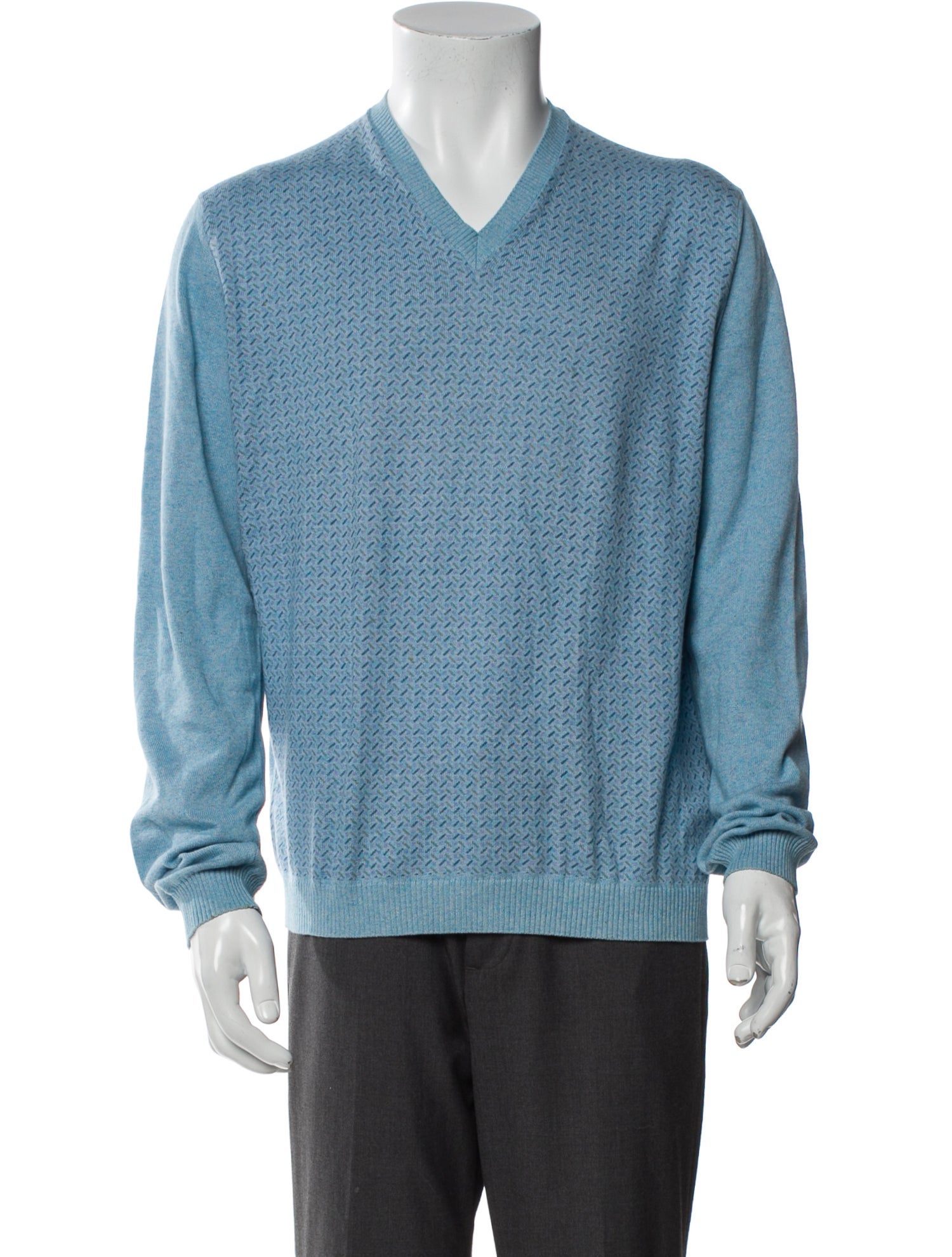 Ermenegildo Zegna V-Neck Long Sleeve Pullover
