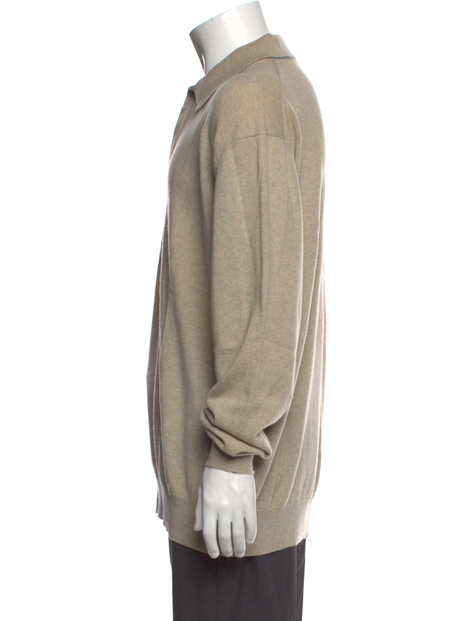 Ermenegildo Zegna Cashmere Collar Polo Sweater