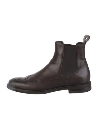 Ermenegildo Zegna Leather Chelsea Boots