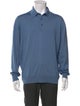 Ermenegildo Zegna Wool Collar Polo Sweater