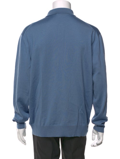 Ermenegildo Zegna Wool Collar Polo Sweater