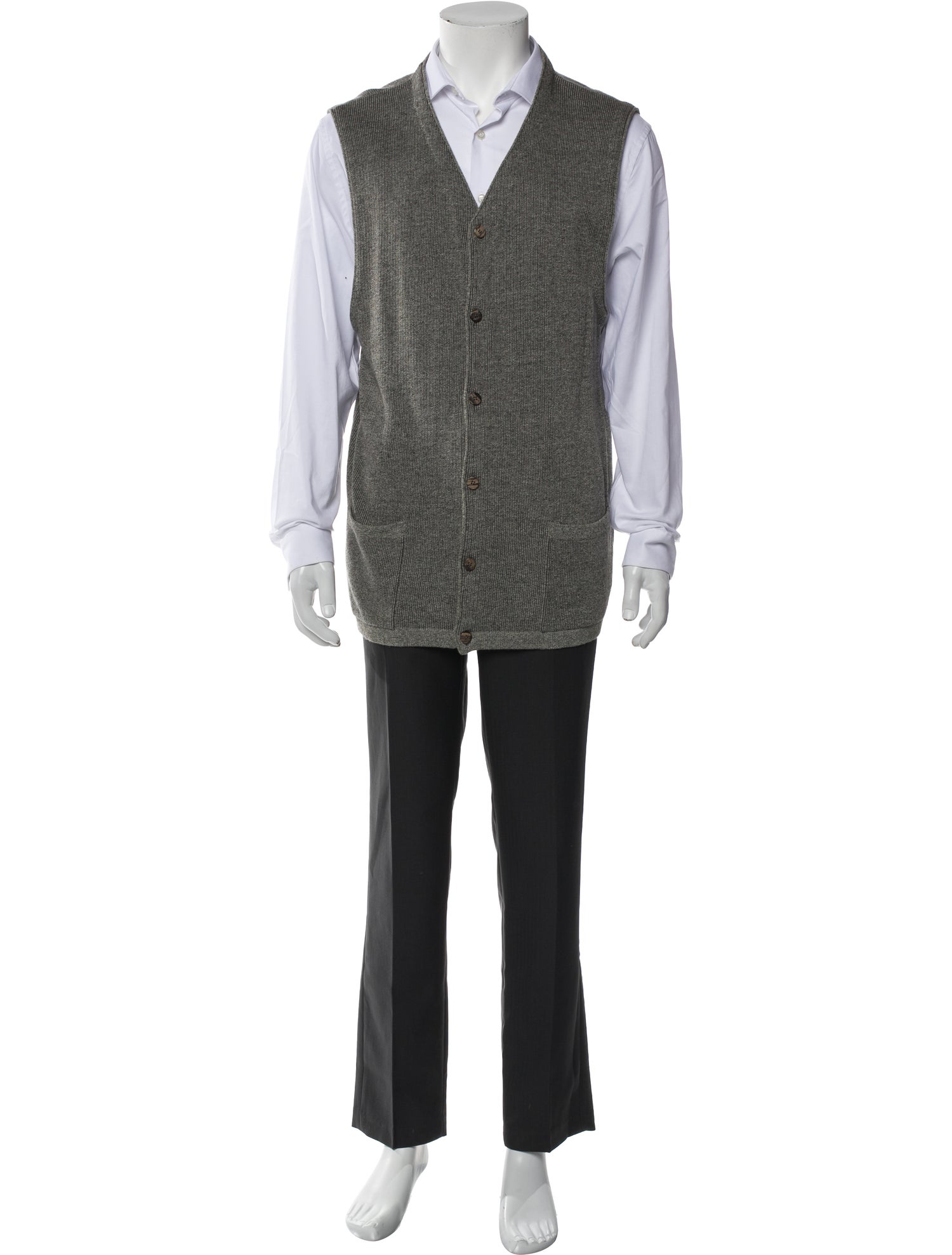 Ermenegildo Zegna V-Neck Sleeveless Sweater Vest