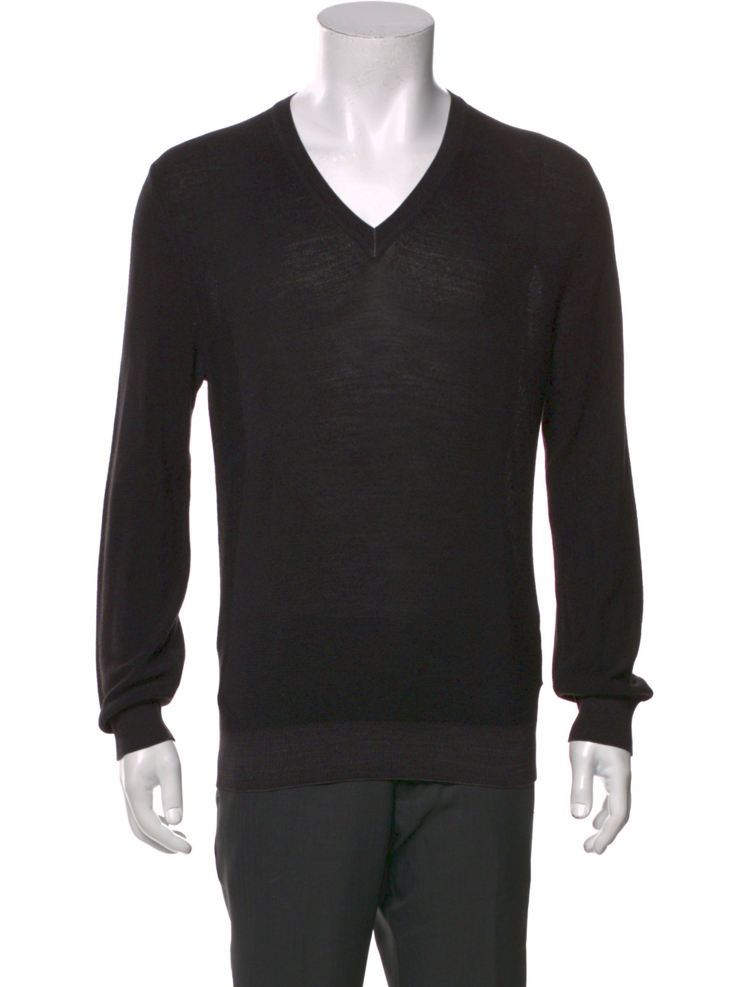Ermenegildo Zegna V-Neck Long Sleeve Pullover