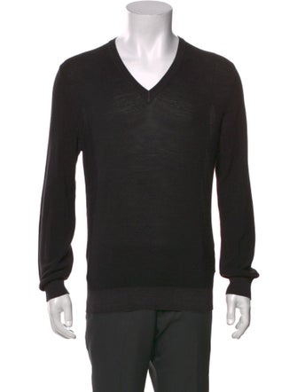 Ermenegildo Zegna V-Neck Long Sleeve Pullover