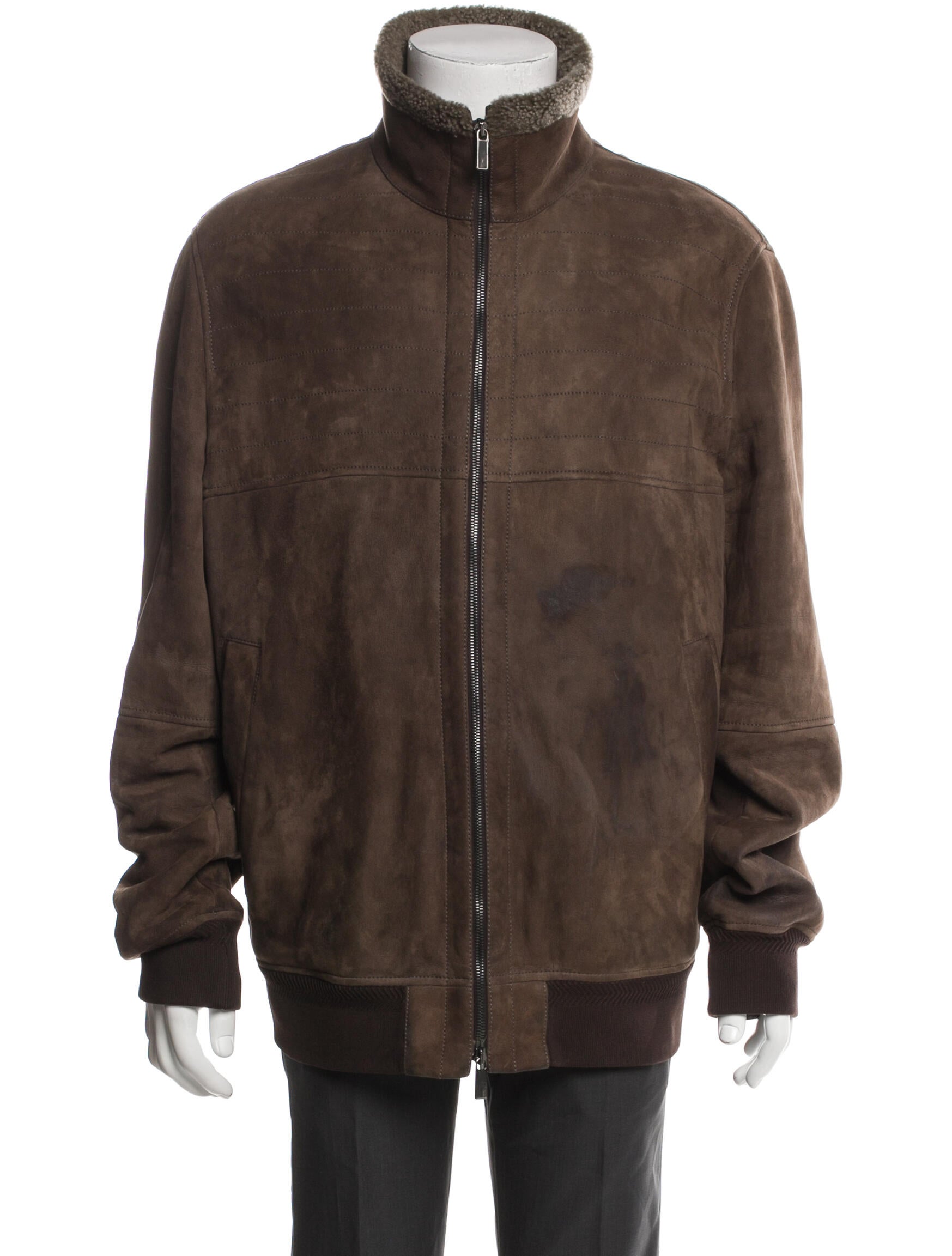 Ermenegildo Zegna Lambskin Bomber Jacket