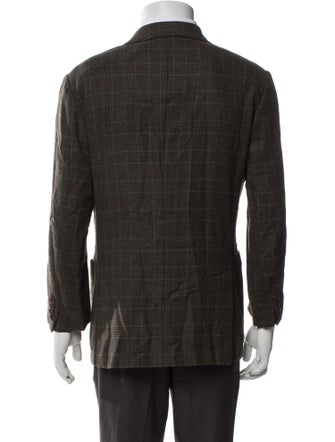 Ermenegildo Zegna Plaid Print Blazer