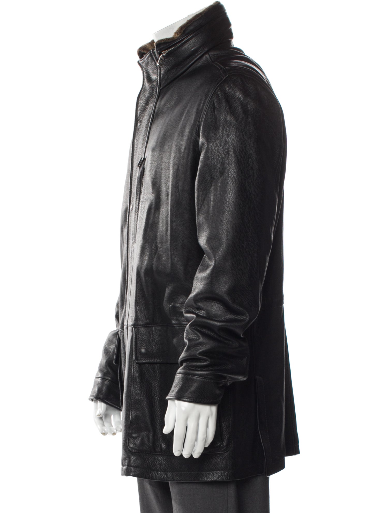 Ermenegildo Zegna Leather Parka