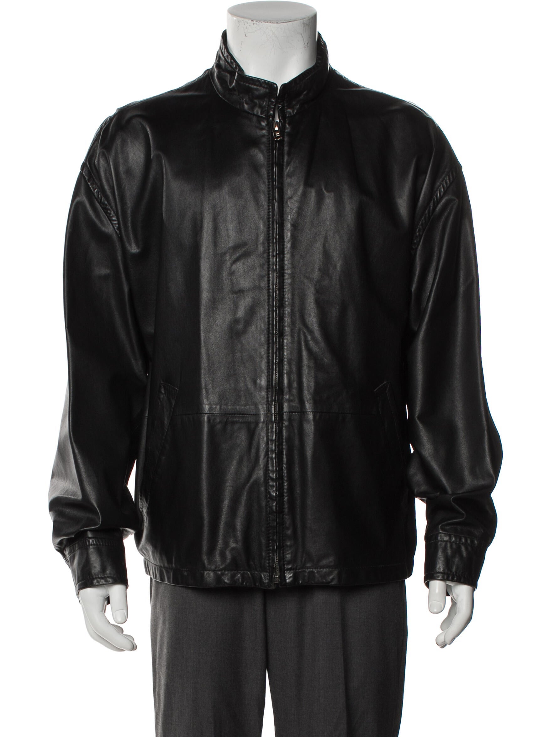 Ermenegildo Zegna Leather Moto Jacket