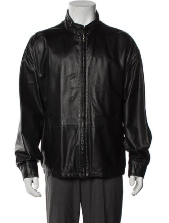 Ermenegildo Zegna Leather Moto Jacket