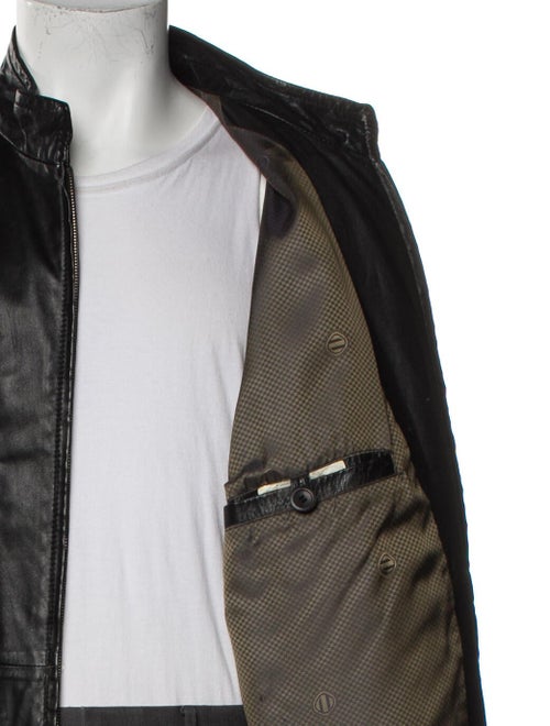 Ermenegildo Zegna Leather Moto Jacket