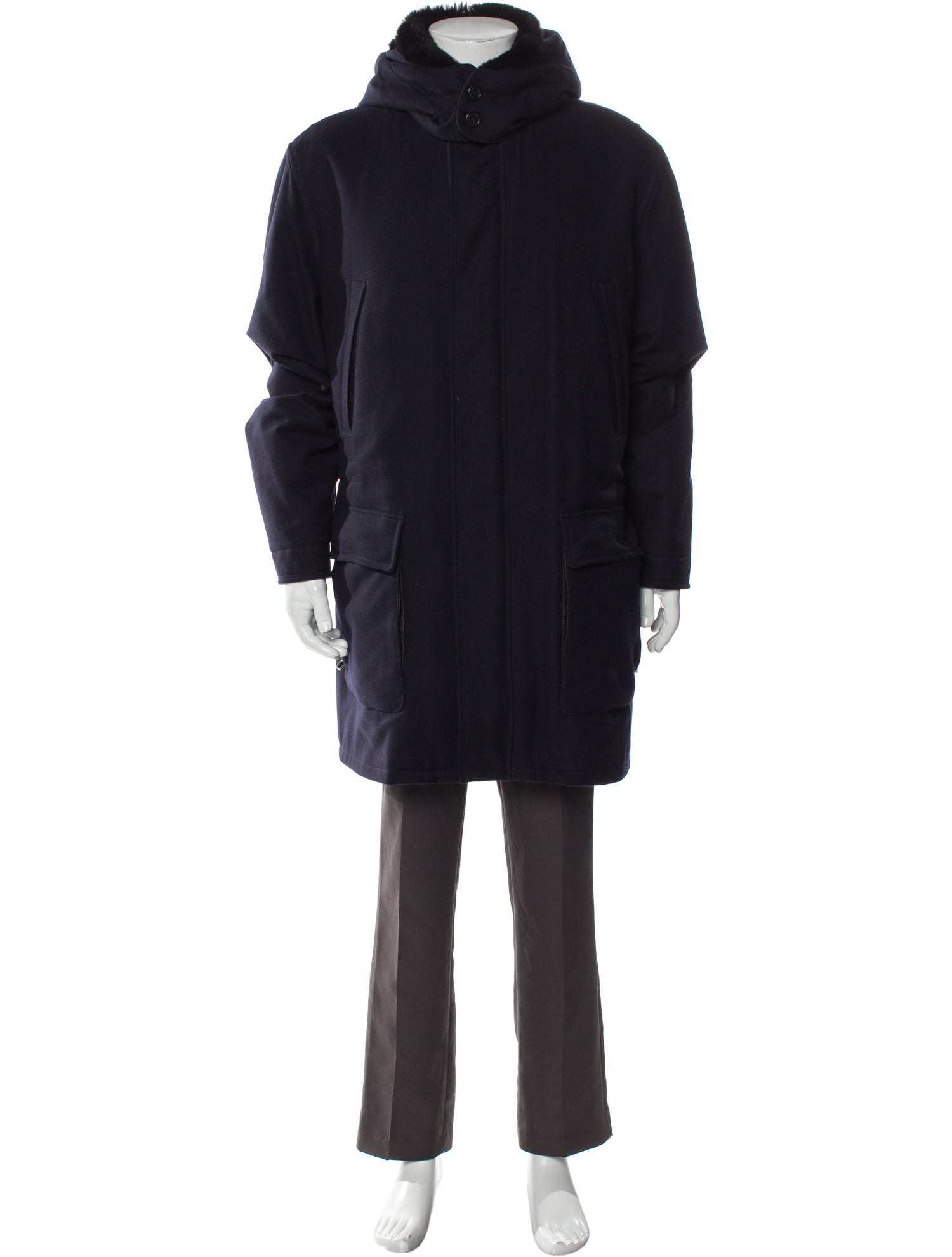 Ermenegildo Zegna Leather Parka