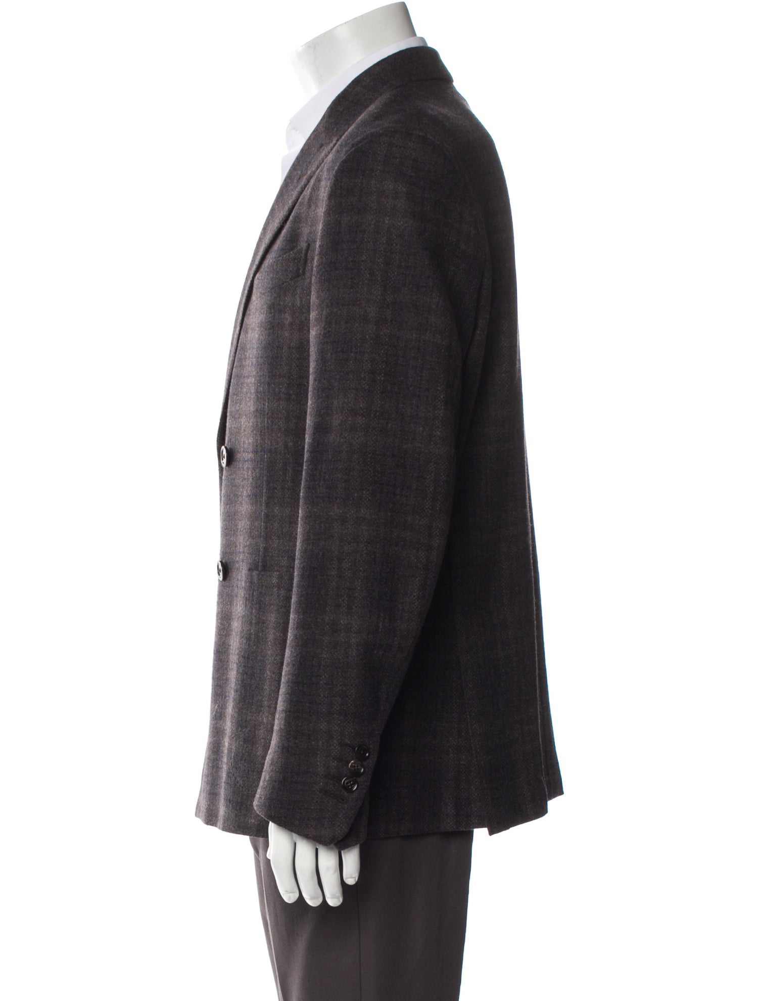 Ermenegildo Zegna Wool Plaid Print Sport Coat
