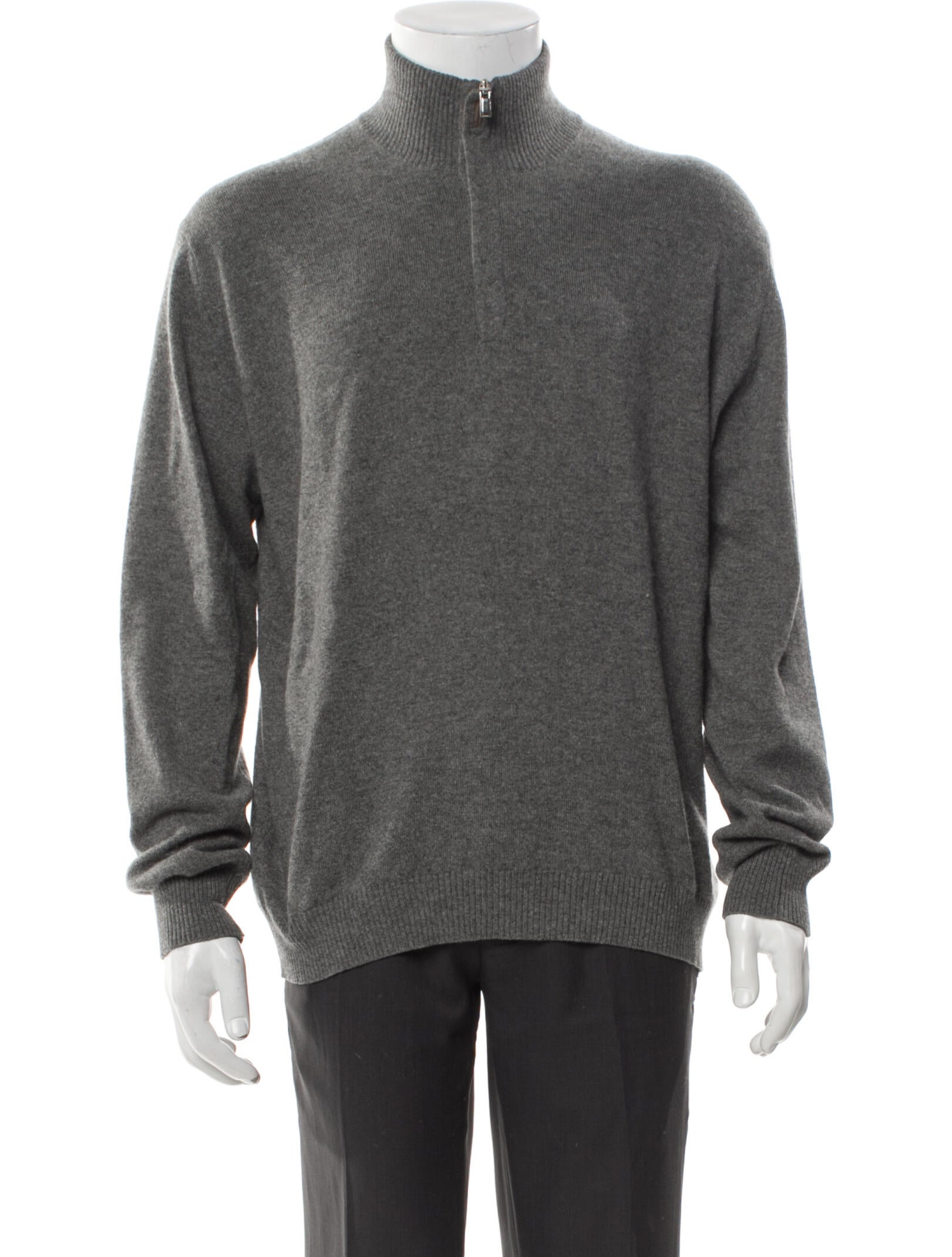 Ermenegildo Zegna Cashmere Turtleneck Polo Sweater