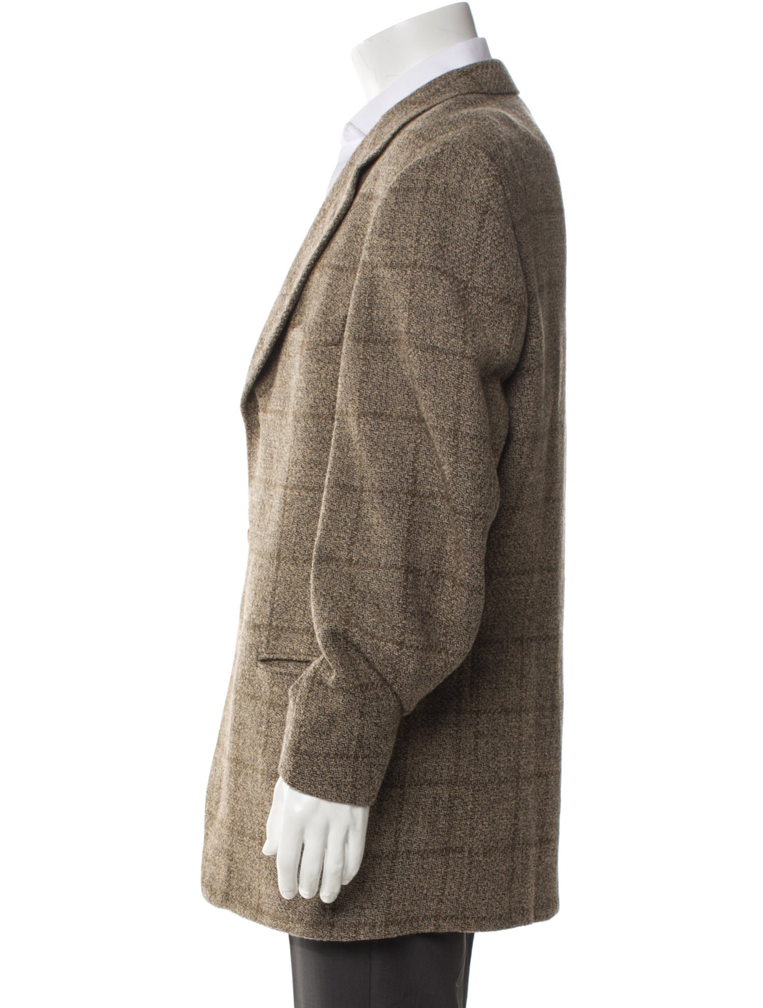 Ermenegildo Zegna Wool Plaid Print Blazer