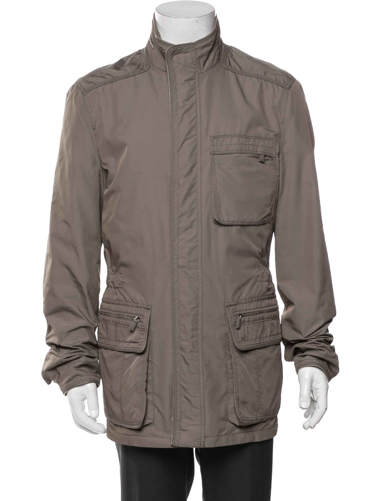 Ermenegildo Zegna Leather Utility Jacket