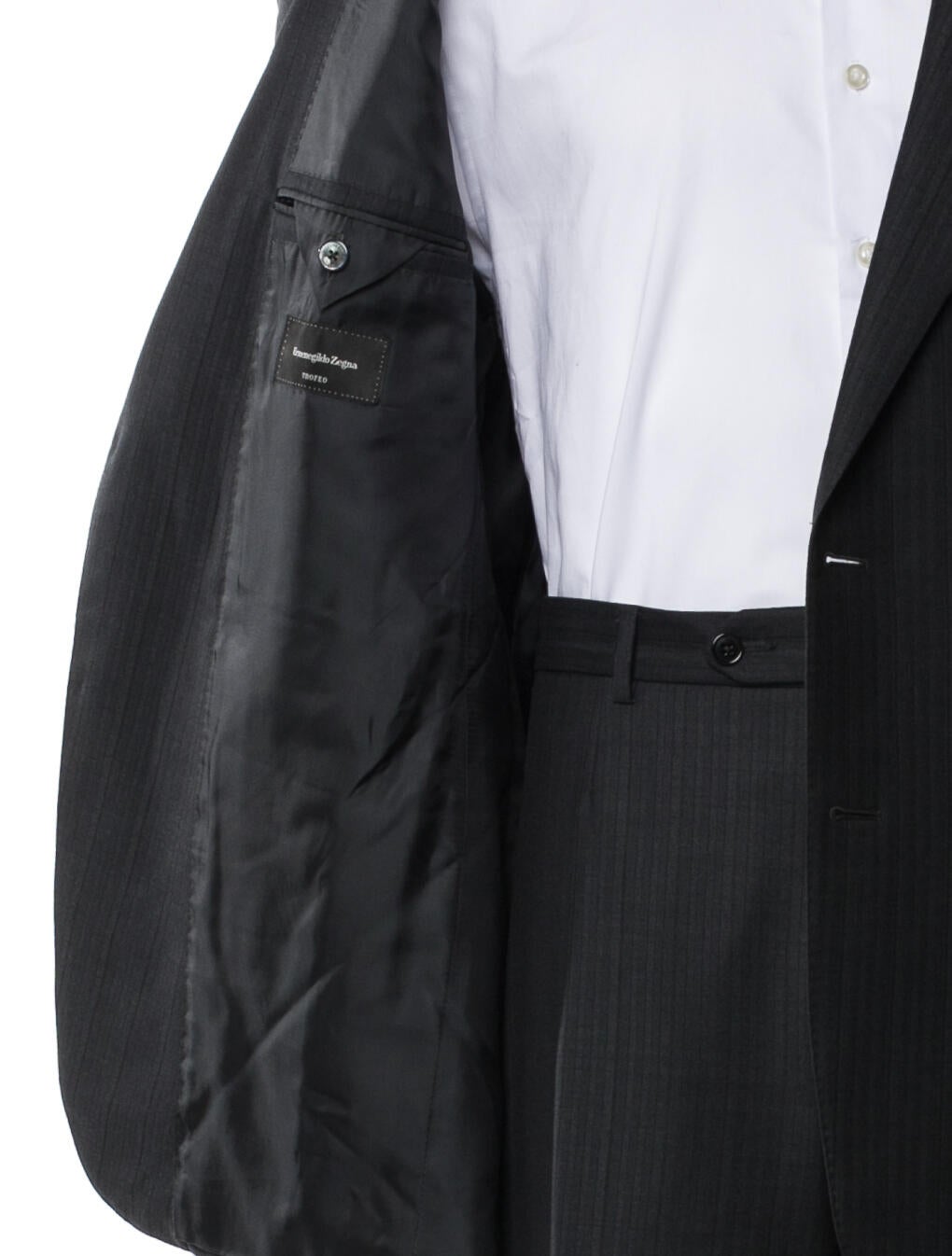 Ermenegildo Zegna Wool Striped Two-Piece Suit