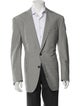 Ermenegildo Zegna Silk Plaid Print Blazer