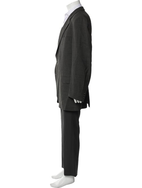 Ermenegildo Zegna Houndstooth Print Overcoat