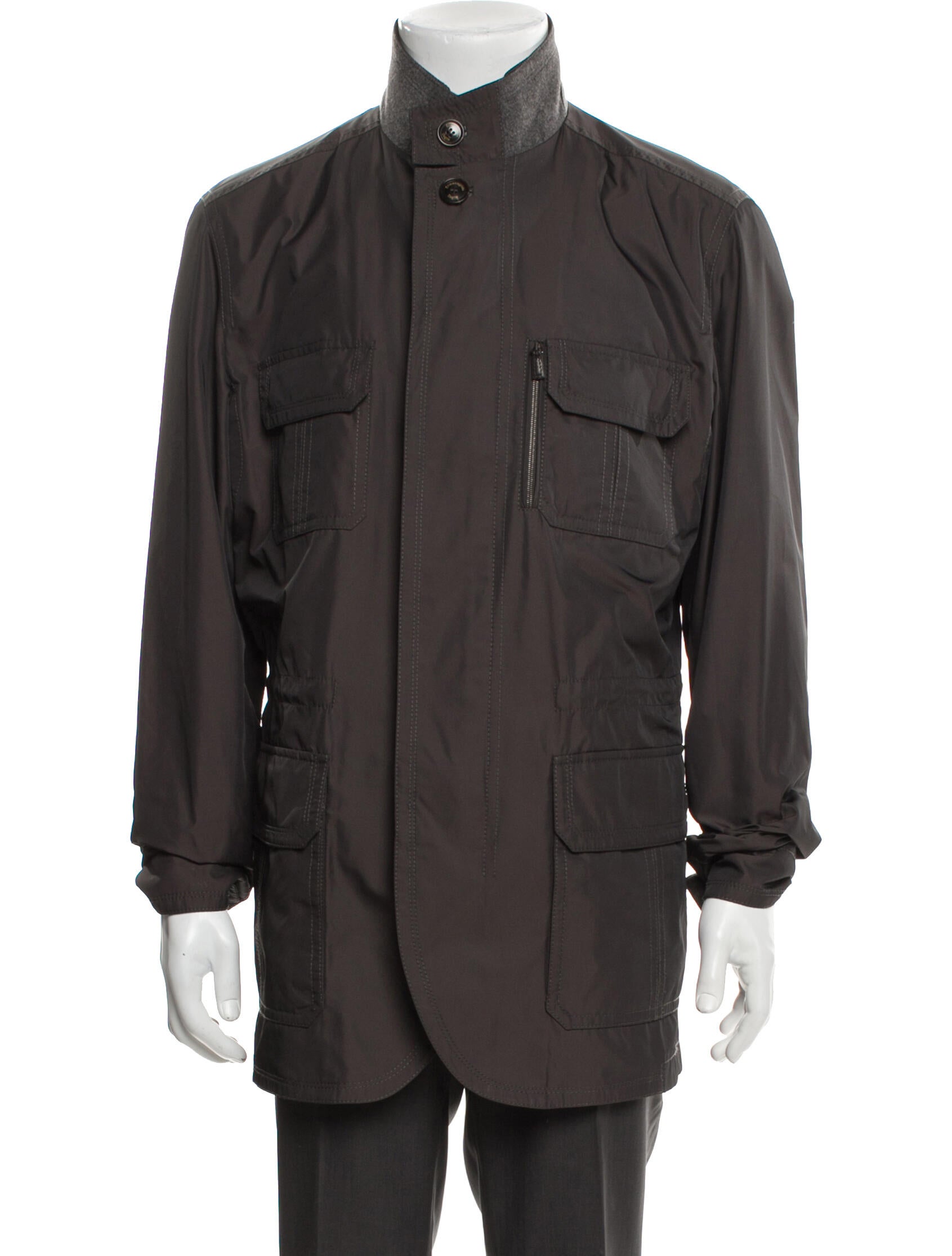 Ermenegildo Zegna Leather Utility Jacket