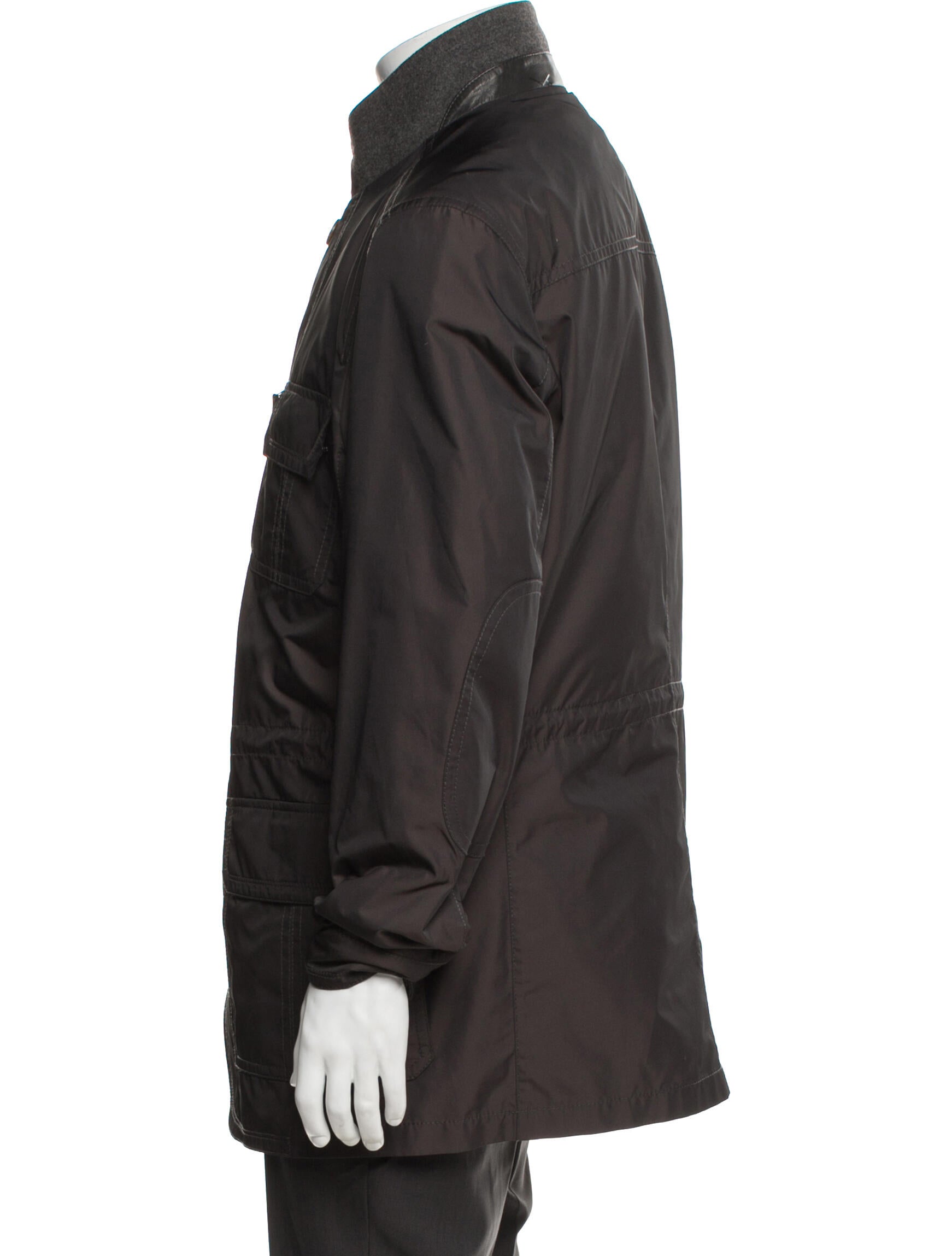 Ermenegildo Zegna Leather Utility Jacket