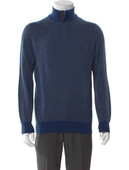 Ermenegildo Zegna Turtleneck Long Sleeve Polo Sweater