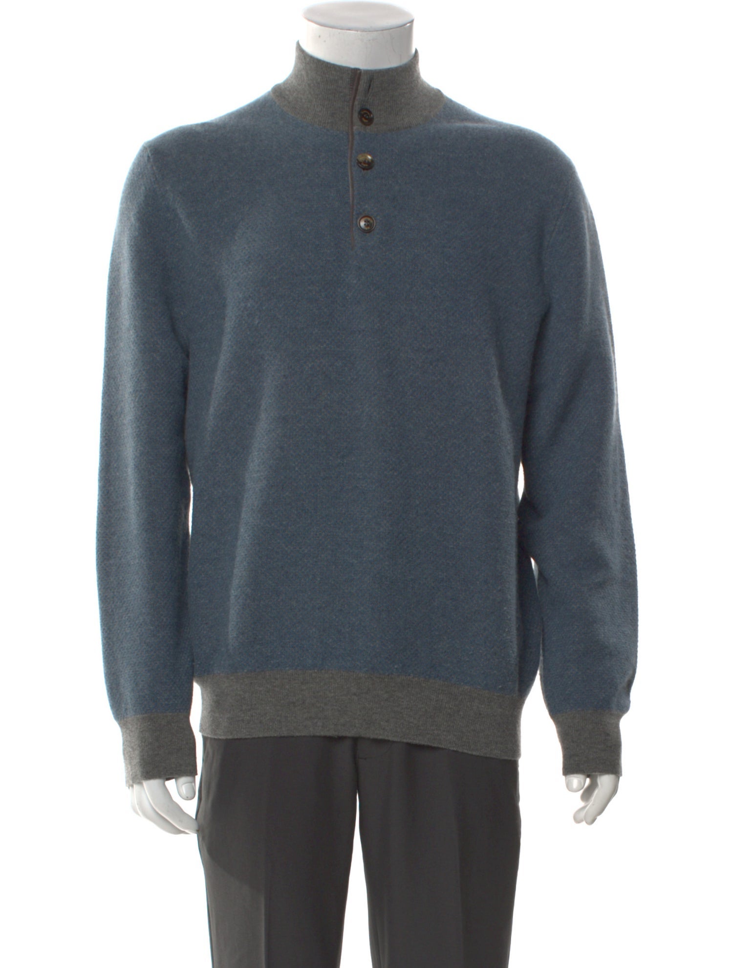 Ermenegildo Zegna Wool Turtleneck Polo Sweater