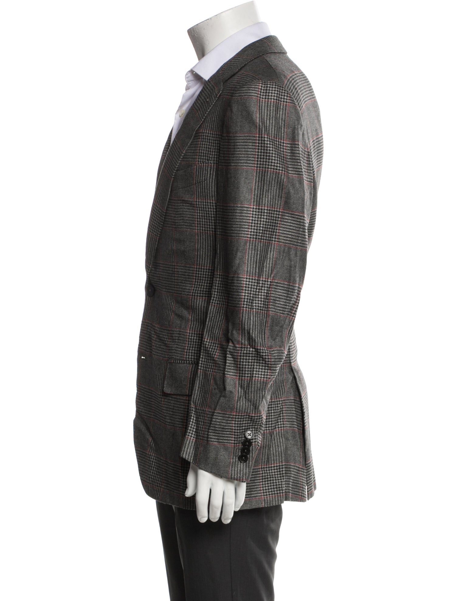 Ermenegildo Zegna Silk Houndstooth Print Blazer