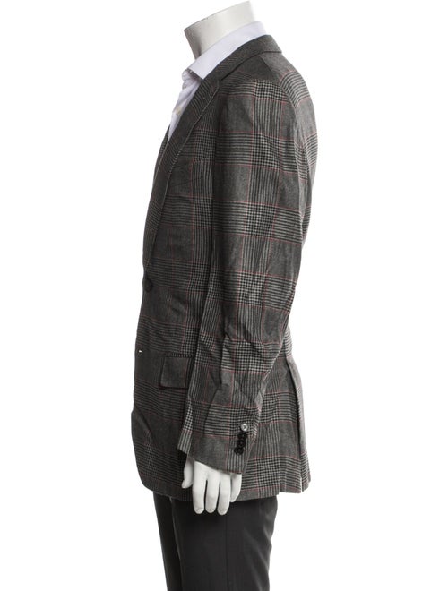Ermenegildo Zegna Silk Houndstooth Print Blazer