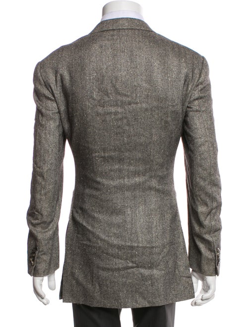 Ermenegildo Zegna Cashmere Tweed Pattern Blazer