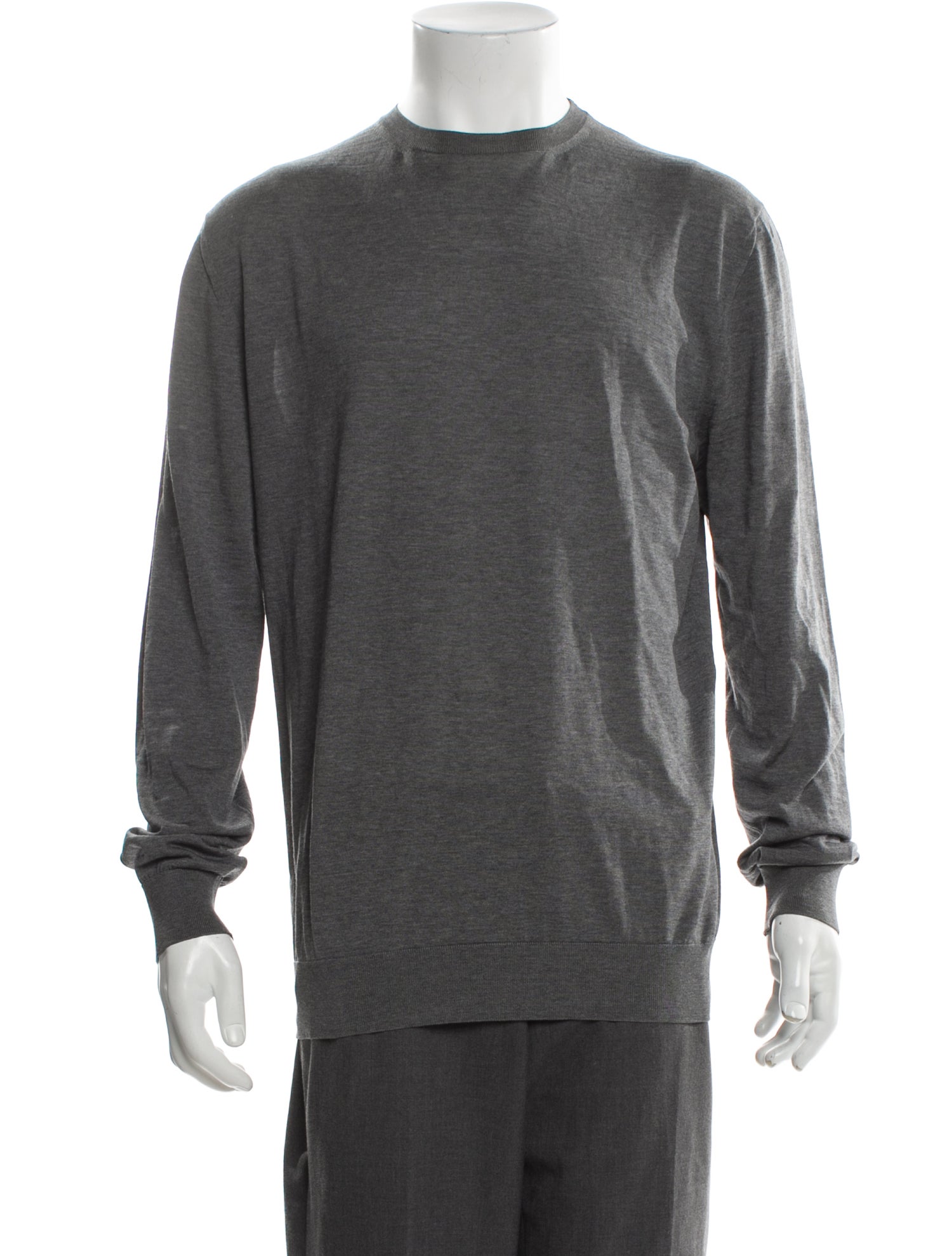 Ermenegildo Zegna Crew Neck Long Sleeve Polo Sweater