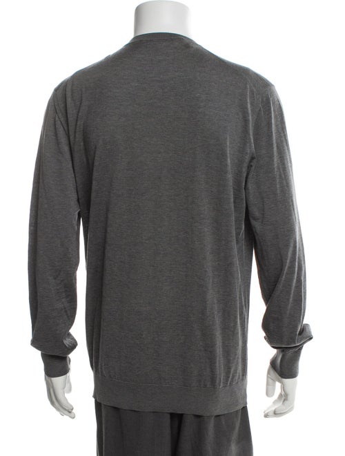 Ermenegildo Zegna Crew Neck Long Sleeve Polo Sweater