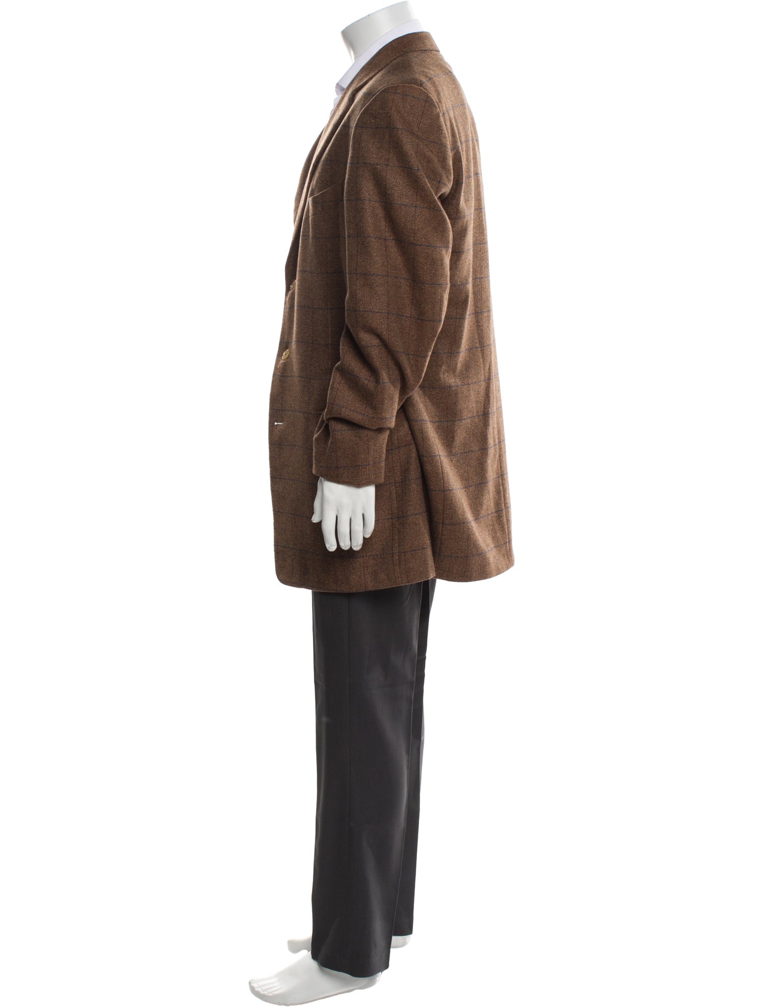 Ermenegildo Zegna Cashmere Plaid Print Blazer