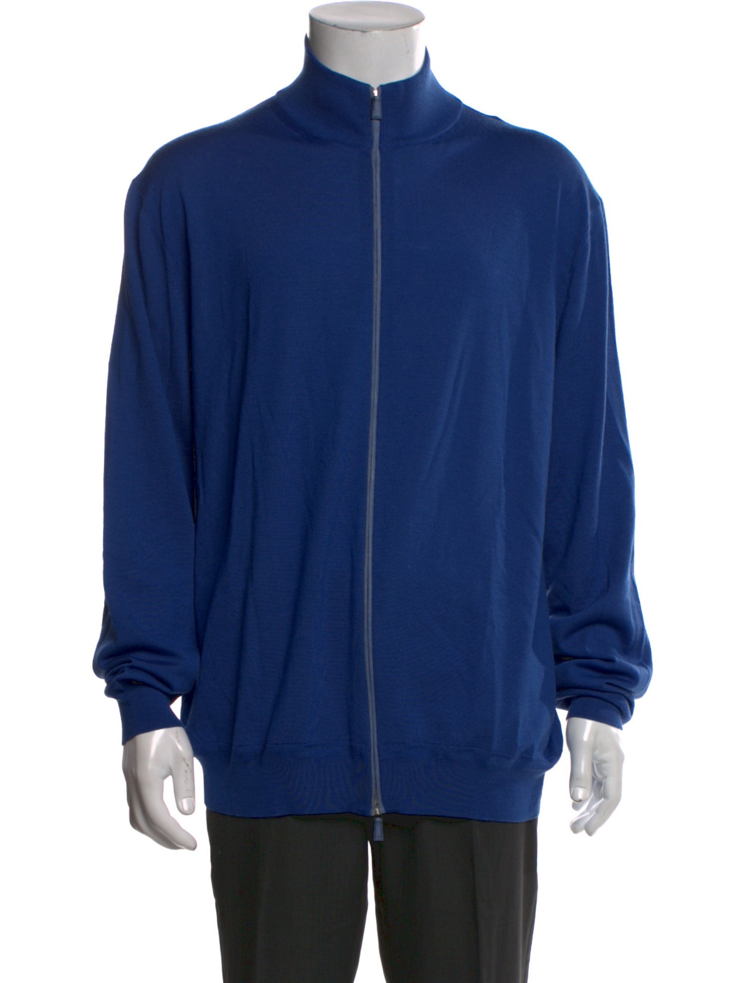 Ermenegildo Zegna Virgin Wool Mock Neck Cardigan